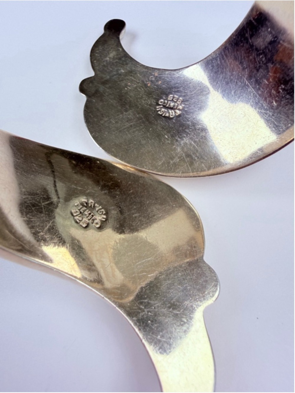 Taxco Massive Modernist Abalone Ornate Sterling Silver Clamper Cuff VTG Bracelet - Picture 8 of 13